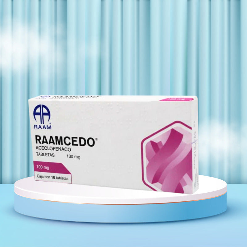 Raamcedo Aceclofenaco Caja De 100 Mg Con 10 Tabletas Raam
