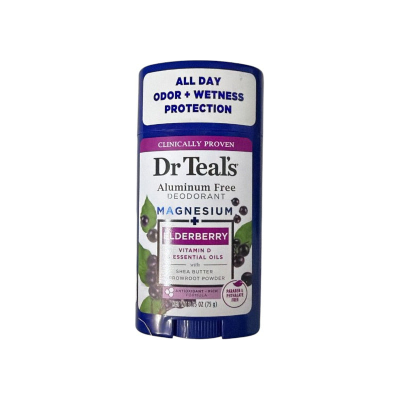 Dr Teals Antitranspirante Barra Elderberry Y Vitamina D 75g