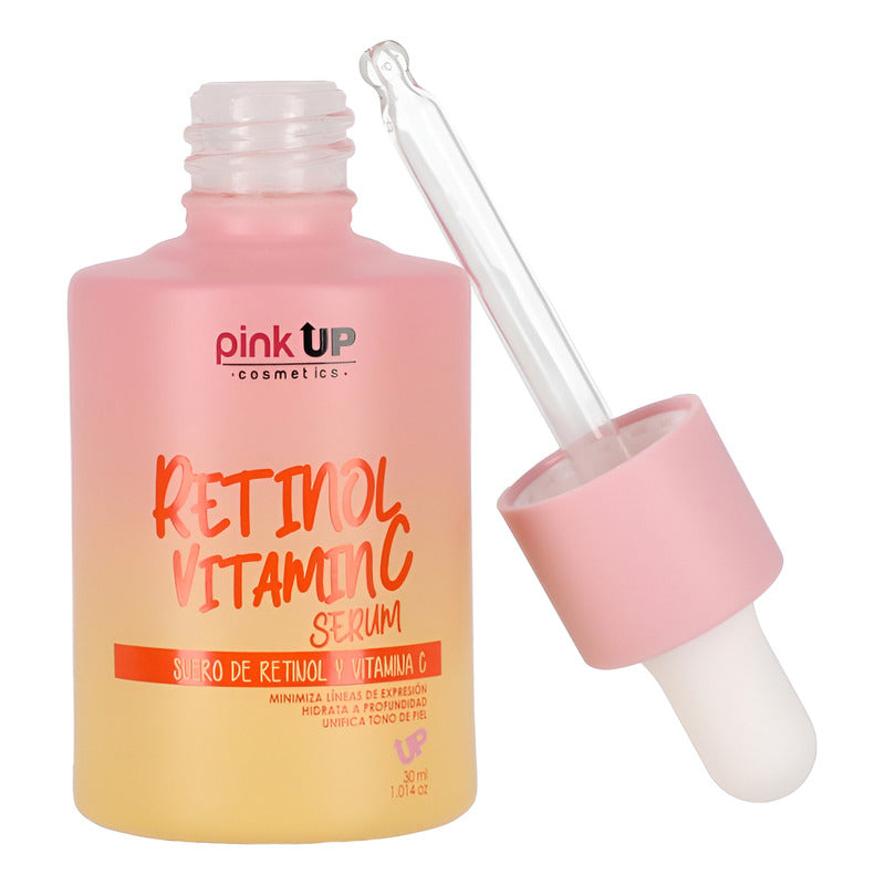 Pink Up Sérum Retinol Vitamina C 30 Ml Todo Tipo Piel Todo Tipo De Piel