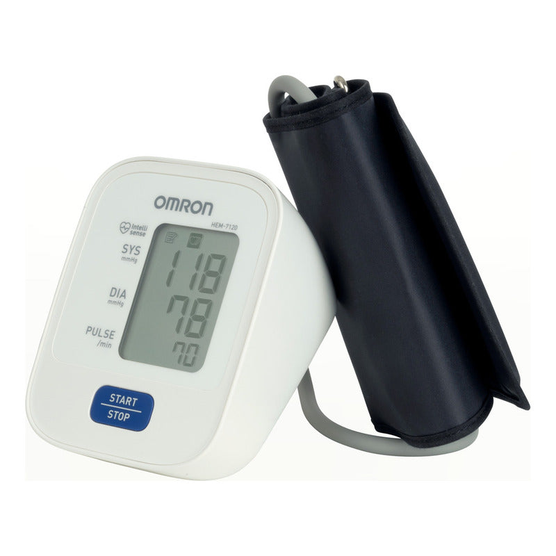 Omron Monitor De Presión Arterial De Brazo. Hem-7120 Color Blanco