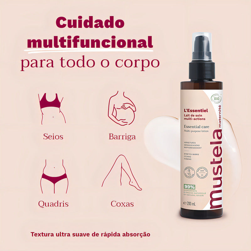 Mustela Lessentiel Loción Corporal Multifuncional Orgánica Certificada Maternité