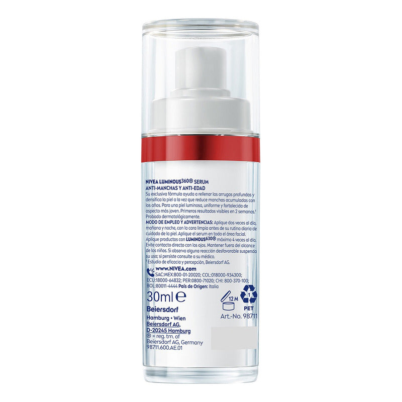 Serum Facial Anti-edad Nivea Luminous630 Anti-manchas 30ml - Normal - Día/noche