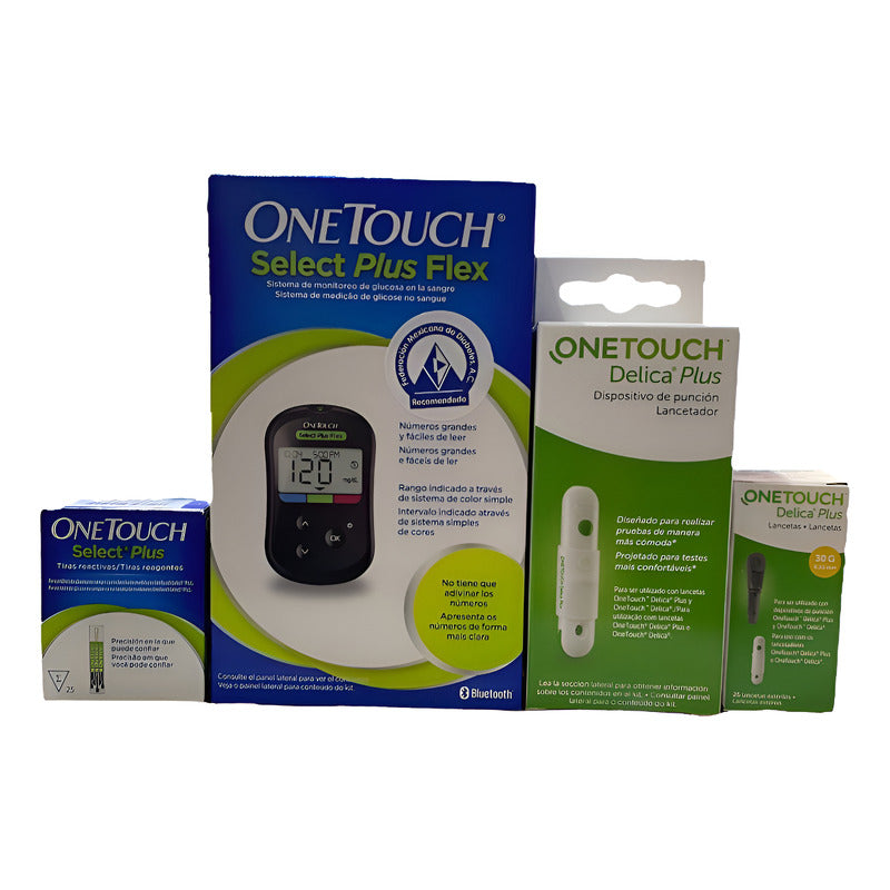 One Touch Plus Kit Completo De Inicio. Negro