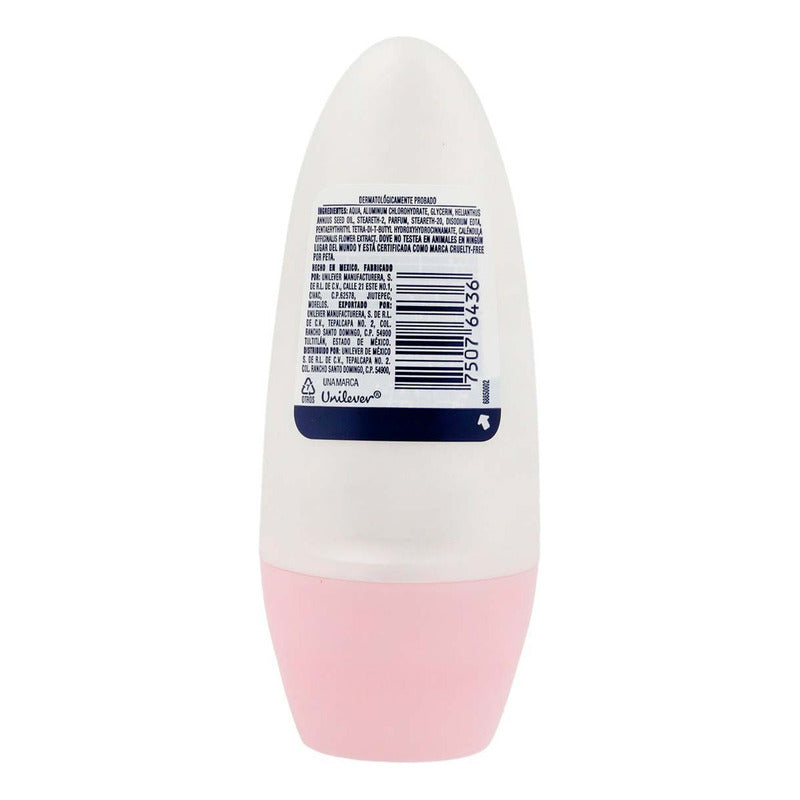 Dove Desodorante Tono Uniforme 72h Roll-on 50ml Rosas