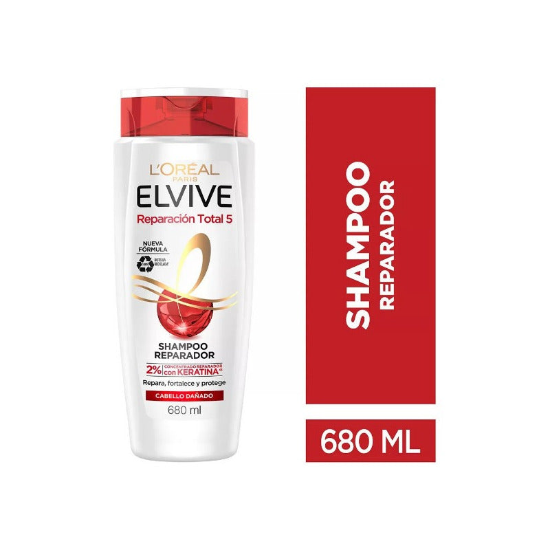 Loreal Paris Elvive Reparación Total 5 Cabello Dañado 680ml