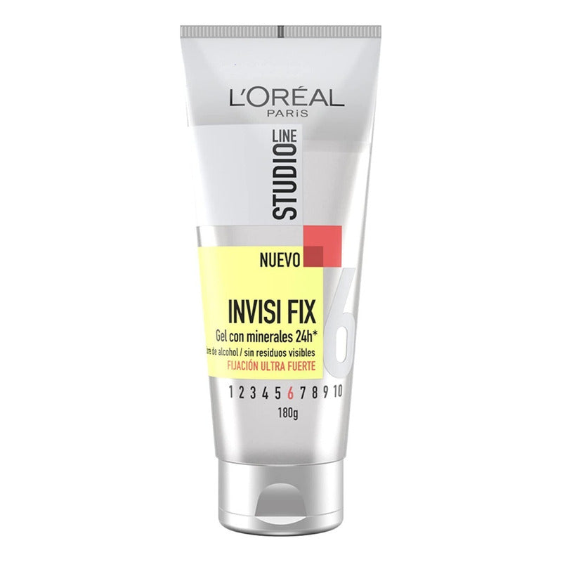 Gel Invisi Fx Ultra Studio Line Loréal Paris, 180gr, Fijación Extrema