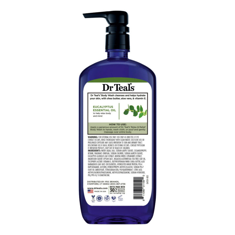 Dr Teals Jabon Body Wash Con Sal Epsom Eucalipto