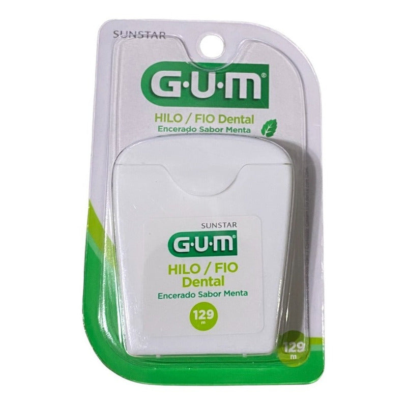 Hilo Dental Gum Dental Floss Sabor Menta 129 m