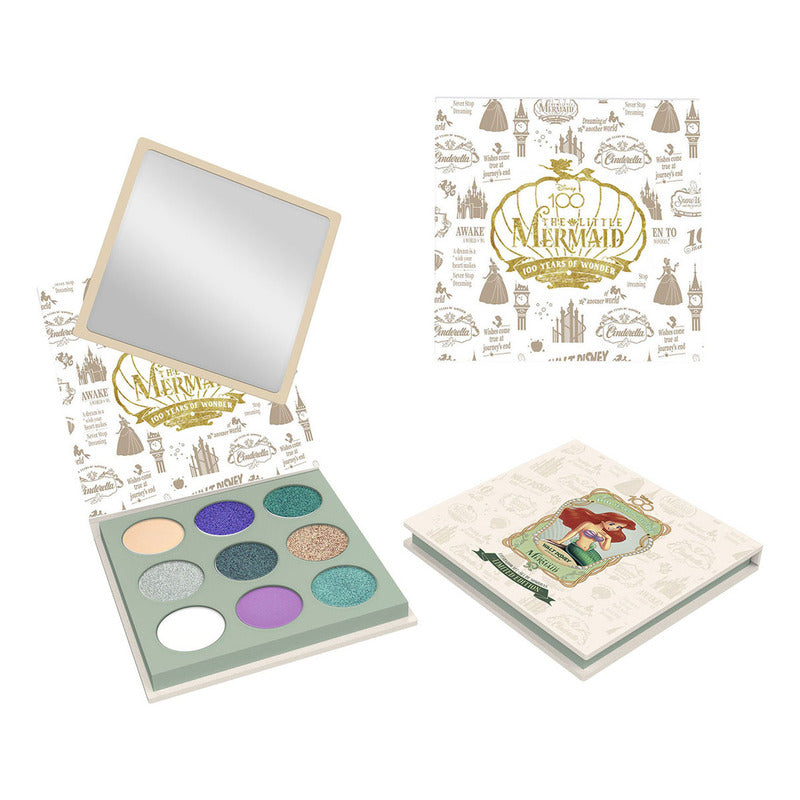 Paleta Sombras 9 Tonos Colección Inspirada Ariel Disney 100