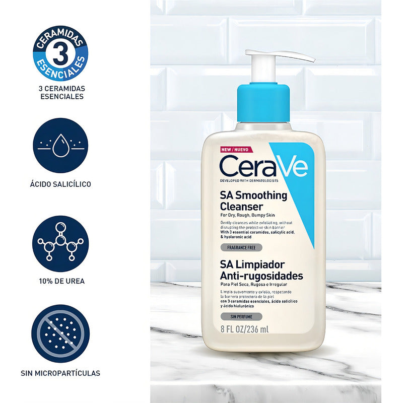 Cerave Sa Smoothing Limpiador Antirugosidades 473ml Neutra