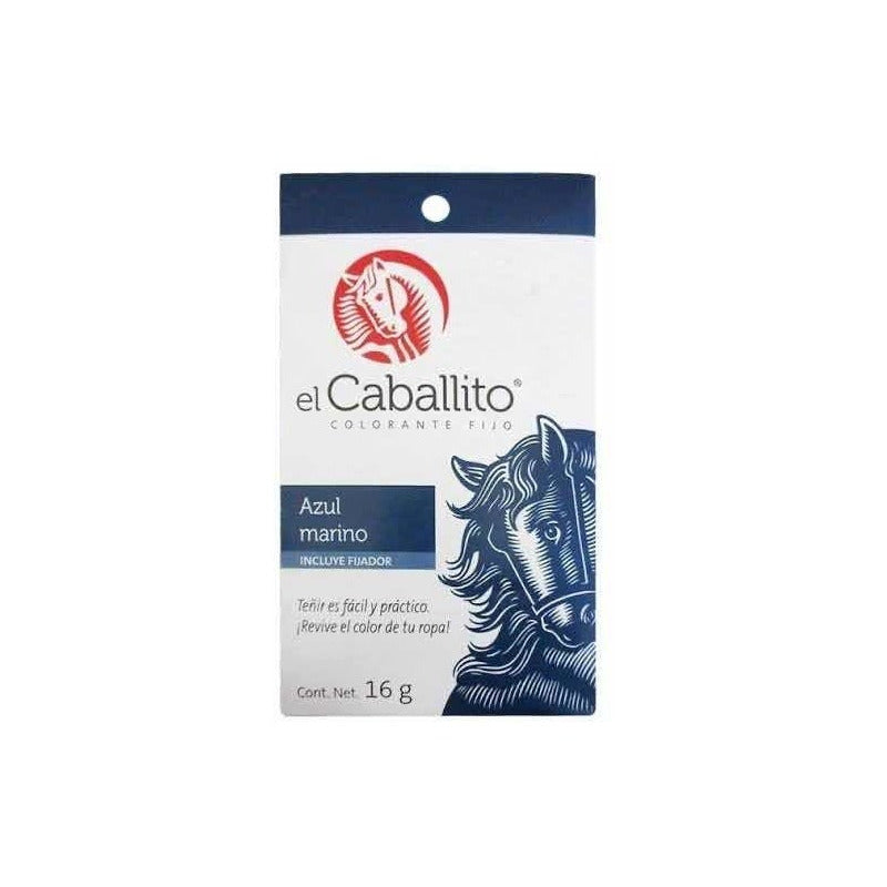 El Caballito Colorante Para Ropa Azul Marino 16g