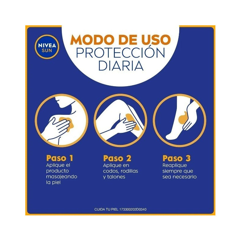 Protector Solar Nivea Sun Protección & Hidratación 50+ 125ml