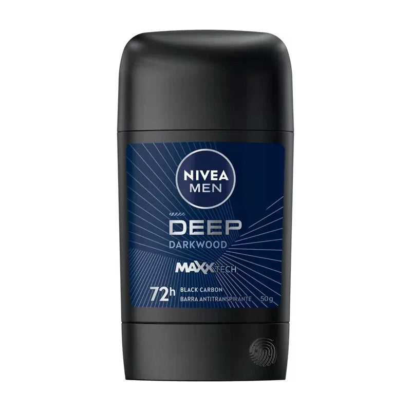 Antitranspirante Deep Darkwood En Barra 50g Nivea Men