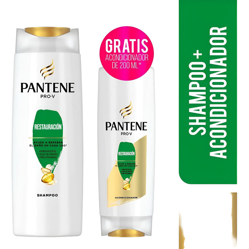 Pantene Pro-v Shampoo Restauración400ml+acondicionador200ml