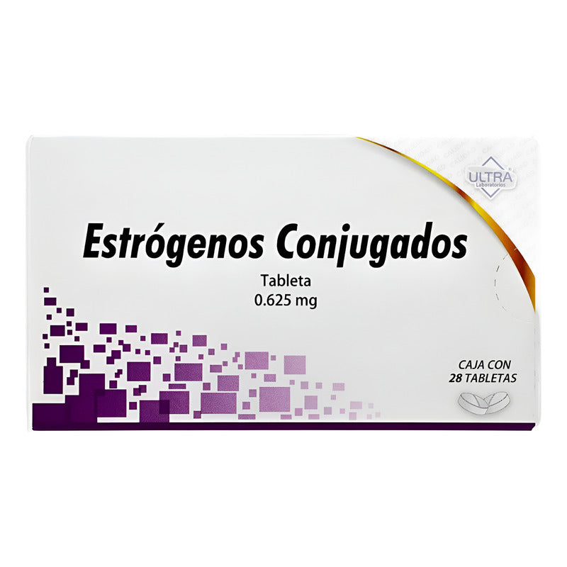 Estrógenos Conjugados 0.625mg 28 Tabletas
