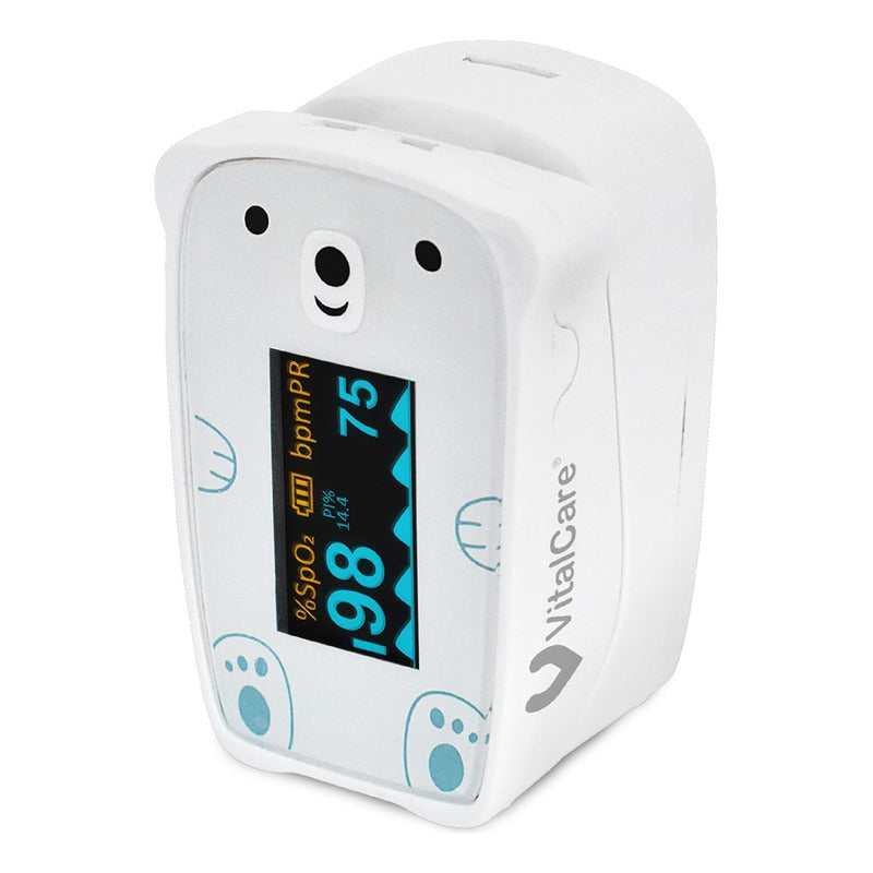 Vitalcare Oxímetro De Pulso Pediátrico Fig. Osito Jpd-500f Blanco