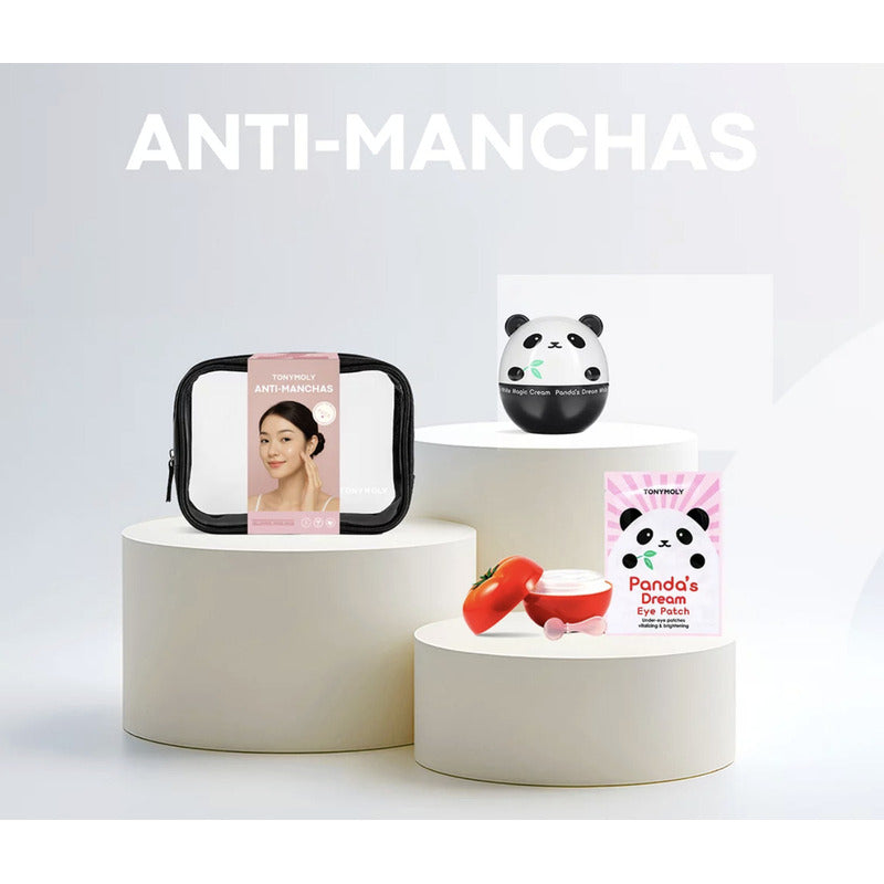 Tony Moly Set Anti Manchas, 3pz Y Cosmetiquera