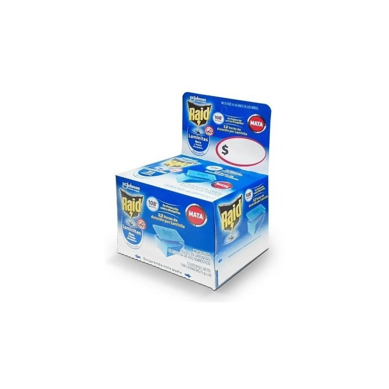 Raid Insecticida En Laminitas 108 Piezas