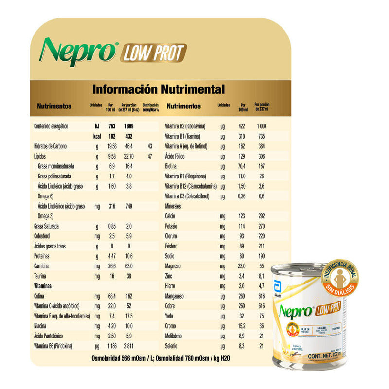 Nepro Low Prot Vainilla De 237 Ml