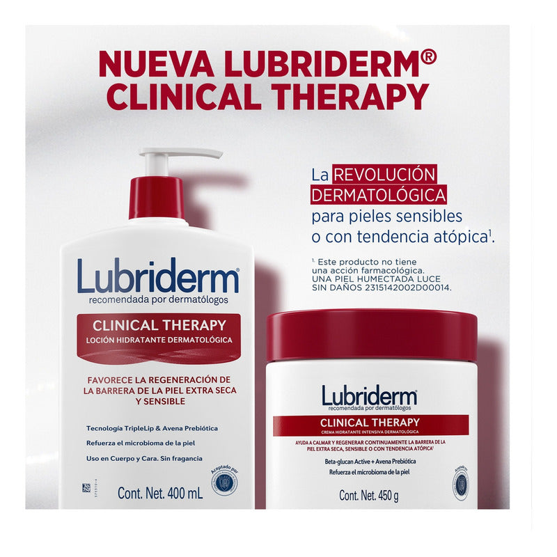 Crema Corporal Lubriderm Clinical Therapy De 400 Ml