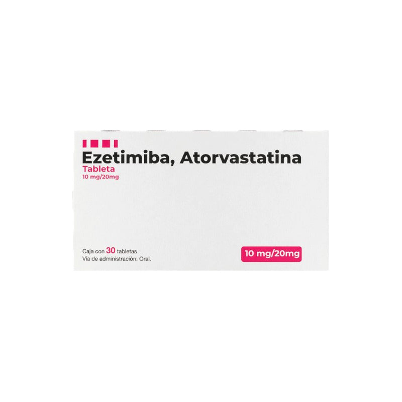 Ezetimiba Atorvastatina 30tabletas 10mg/20mg
