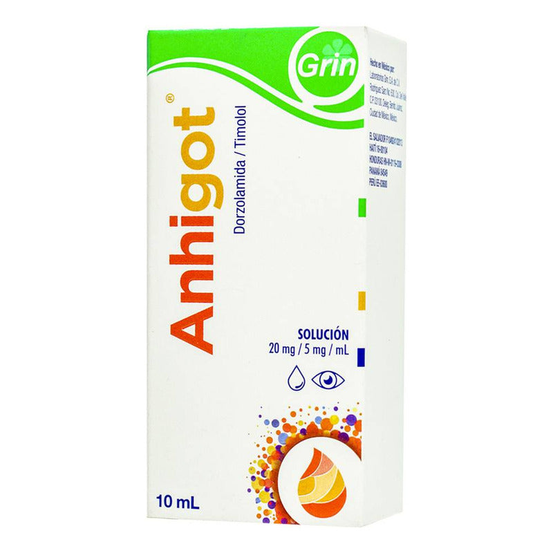 Anhigot Solución Oftálmica 20 Mg/5 Mg/ml, 1 Frasco Gotero 10 Ml