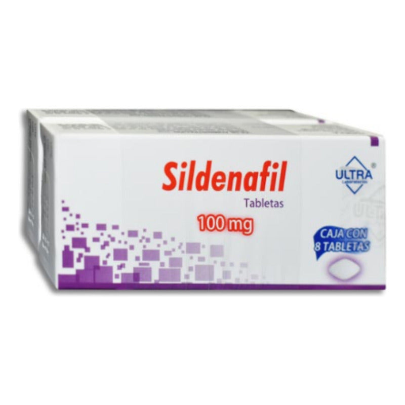 Sildenafilo Tableta 100 Mg, 8 Tabletas (2x1)
