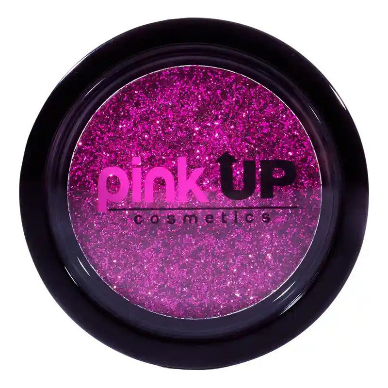 Pink Up, Glitter Compacto, Alta Adherencia, Textura Suave Sombra Magenta