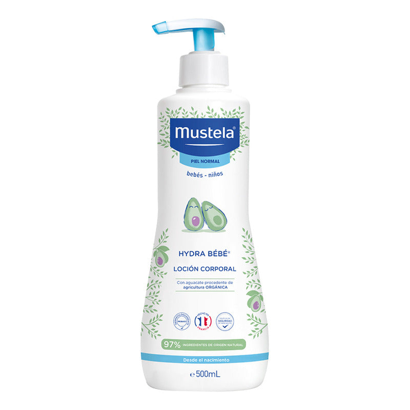 Mustela Hydrabebe Loción Corporal Para Piel Normal, 500ml