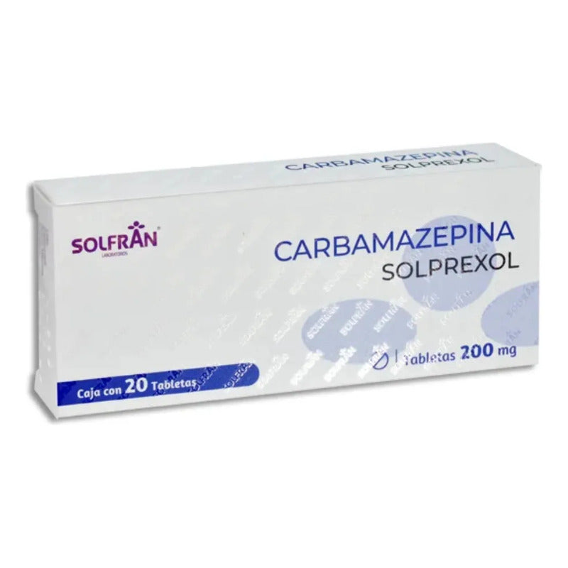 Solprexol Carbamazepina 200mg 20 Tabletas