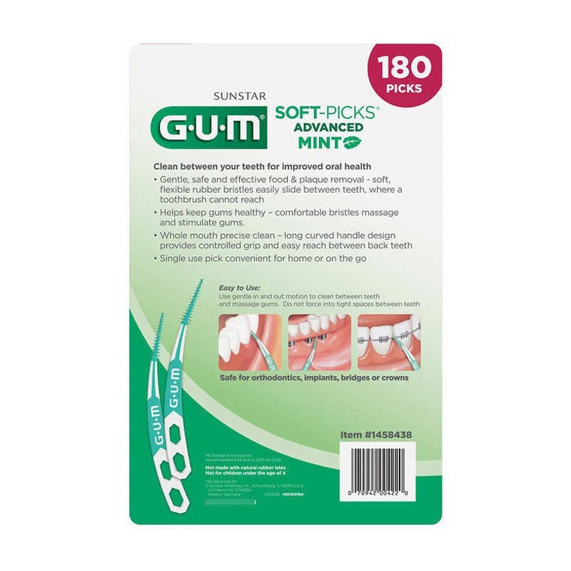 Gum Advanced Mint 180 Soft-picks