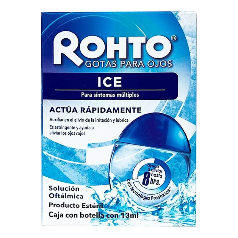 Rohto Ice Solución Oftálmica Alivio Ojos Gotas 13ml