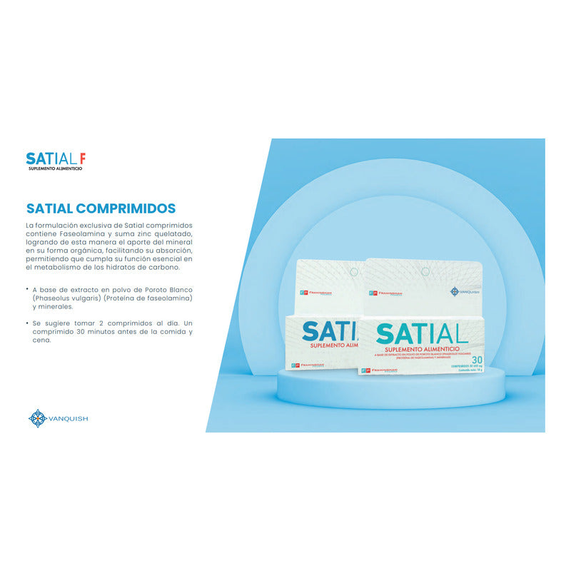 Satial 30 Comprimidos 18g Sin Sabor