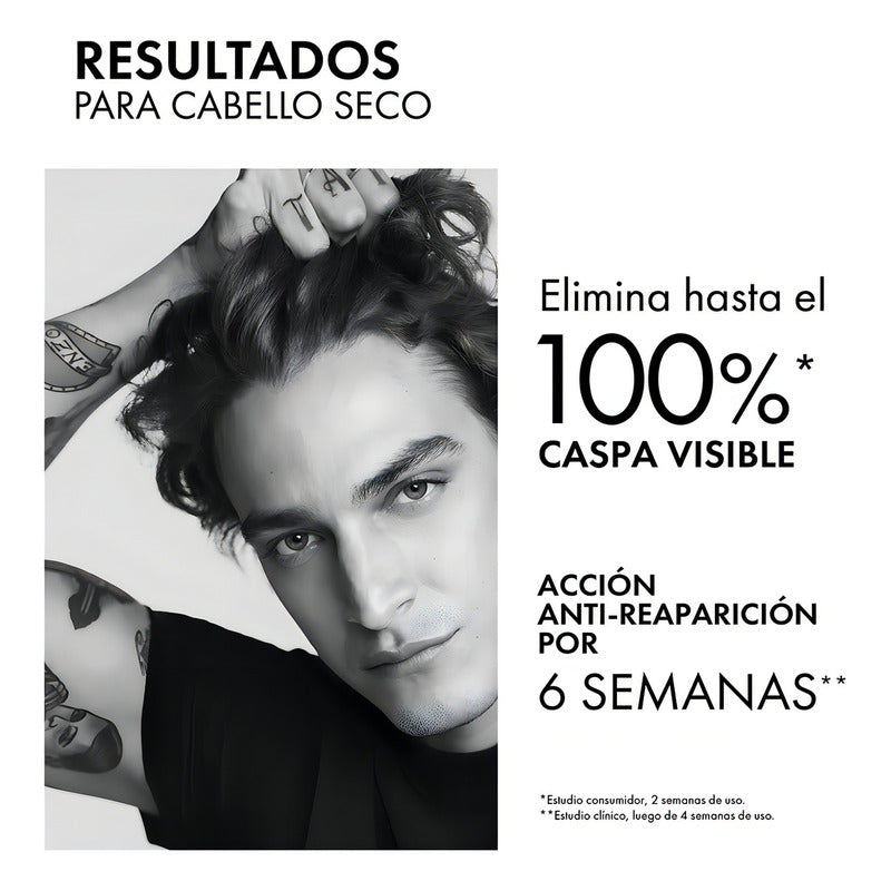 Shampoo Tratamiento Anticaspa En Botella Vichy Dercos Sin Parabenos Para Cabello Seco 200 Ml