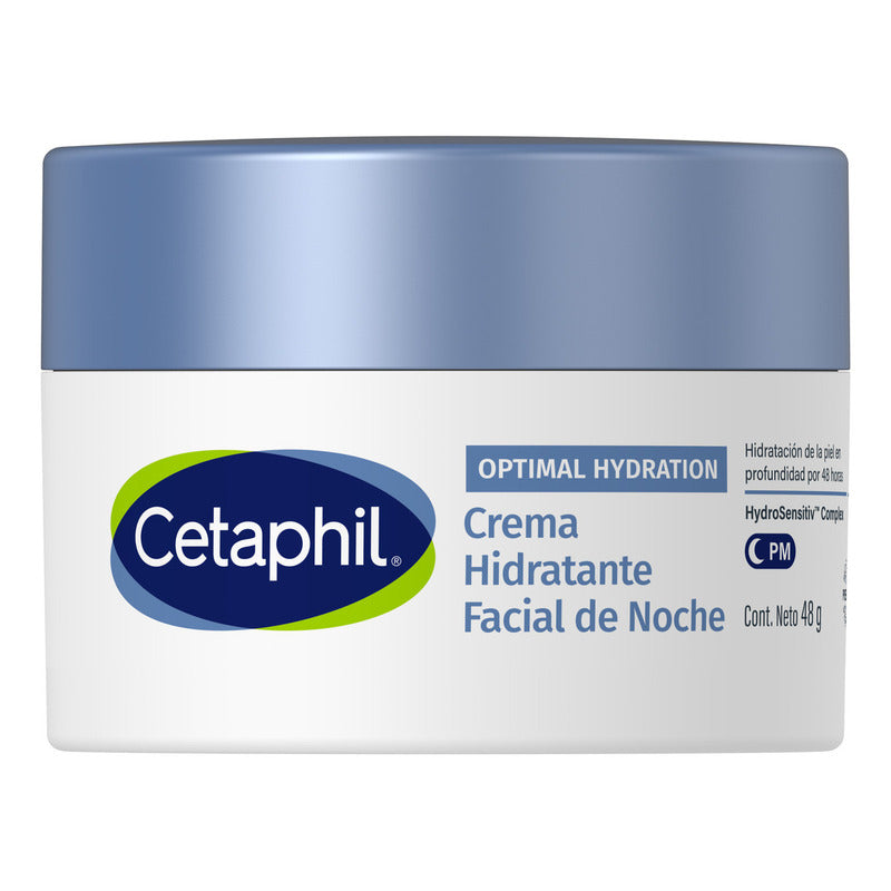 Cetaphil Optimal Hydration Crema Facial De Noche, Piel Seca Y Sensible, 48 G