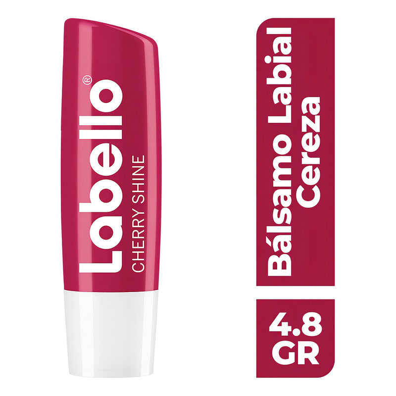 Labello Balsamo Labial Humectante 24h 4.8g Aceites Naturales Cereza