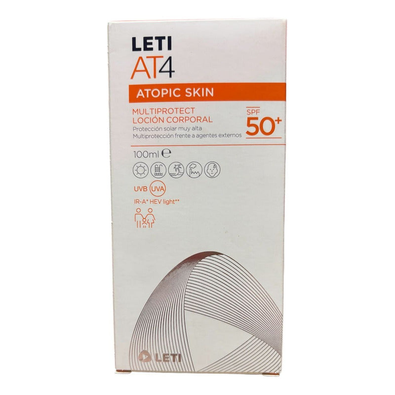 Loción Corporal Multiprotectora Leti At4 Spf 50+