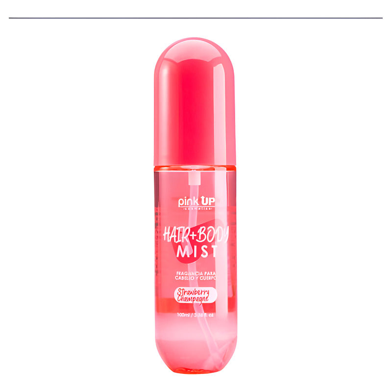 Pink Up Hair+ Body Mist Perfume Strawberry Champagne 100 Ml