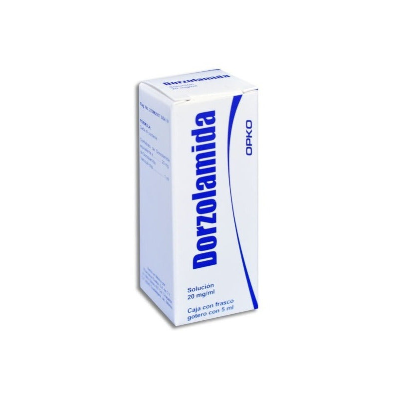 Dorzolamida Solución 20mg/ml Frasco Gotero C/5ml