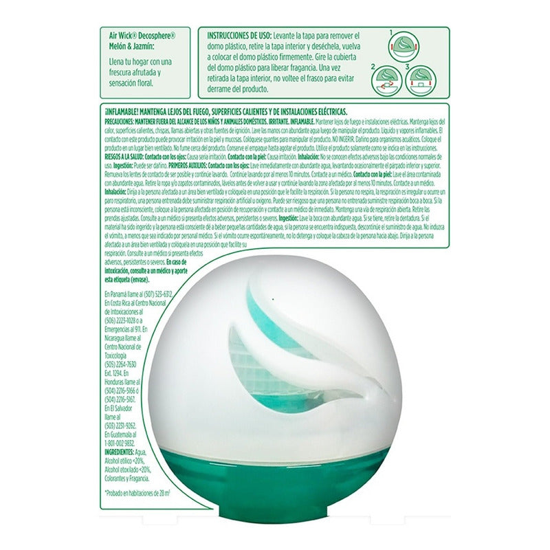 Air Wick® Aromatizante Decosphere Aroma Melón Y Jazmín 75ml