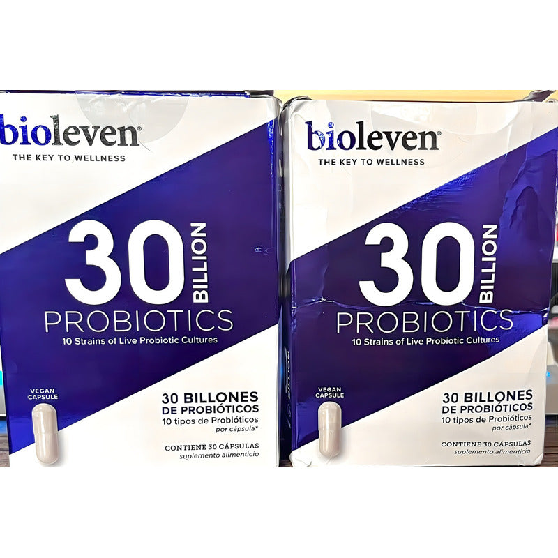Bioleven Probióticos 60 Capsulas 30 Billones De Probioticos Sabor Sin Sabor