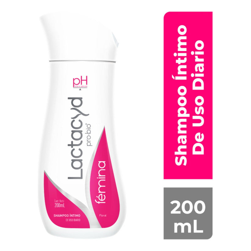 Shampoo Íntimo Floral Lactacyd Fémina De Uso Diario De 200ml
