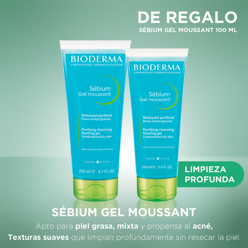 Kit Bioderma Limpieza Profunda Para Piel Grasa 2 Piezas