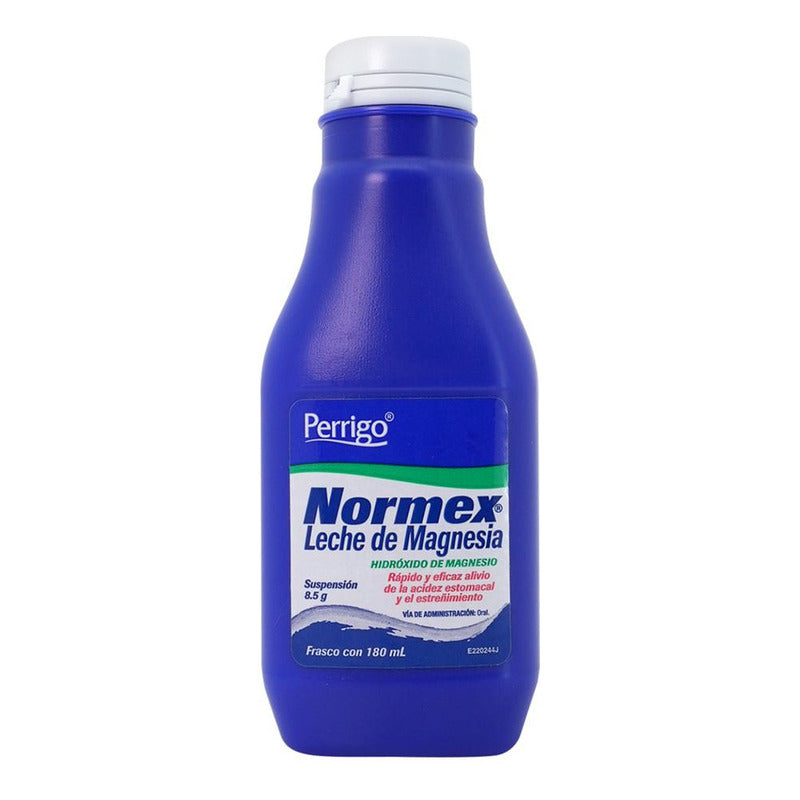 Leche De Magnesia Normex Suspensión, 1 Frasco 180 Ml