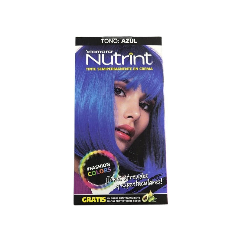 Xiomara Nutrint Tinte Semi Permanente Fashion Colors Tono Azul