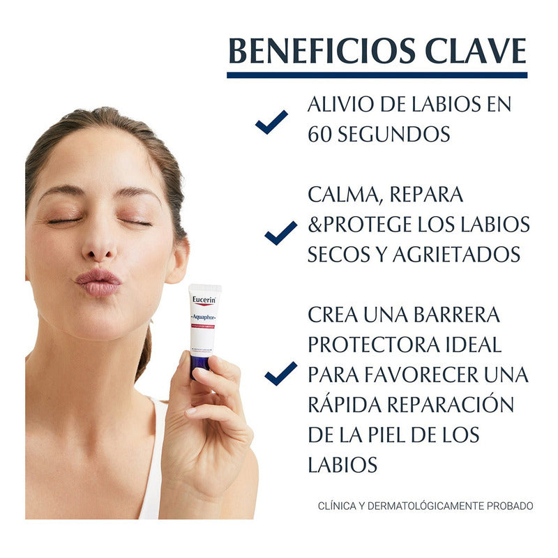 Protector Labial Eucerin Reparador Aquaphor Sos 9.5g/10ml