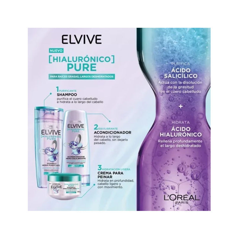 Crema Tratamiento Elvive Hialurónico Pure X300g