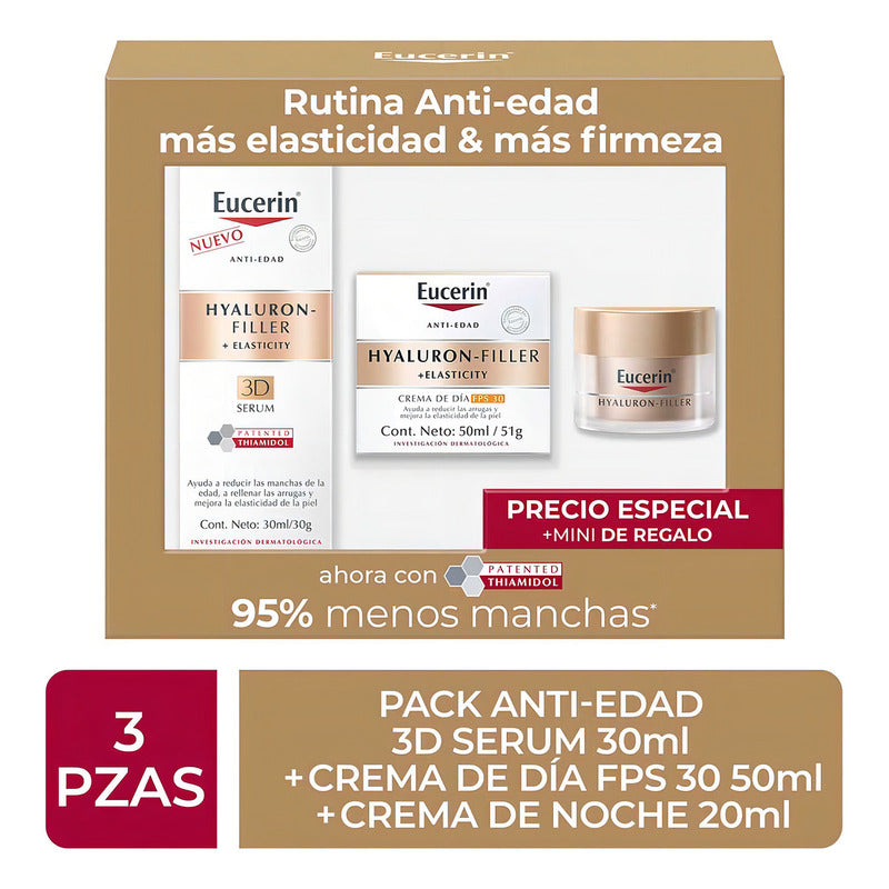 Eucerin Pack Hyaluron-filler + Elasticity 3d Anti Arrugas