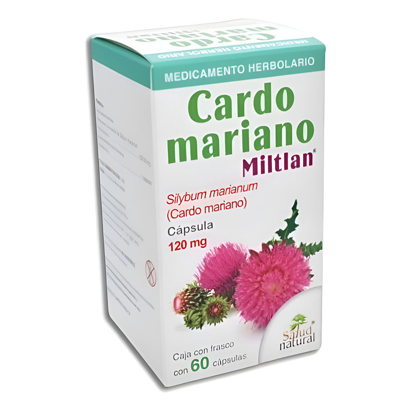 Cardo Mariano Mitlan 60 Cápsulas 100% Natural Sin Sabor