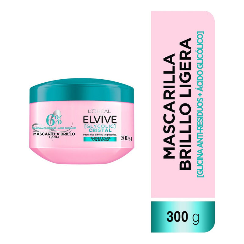 L'oréal Paris Mascarilla Para Cabello Glycolic Cristal 300g